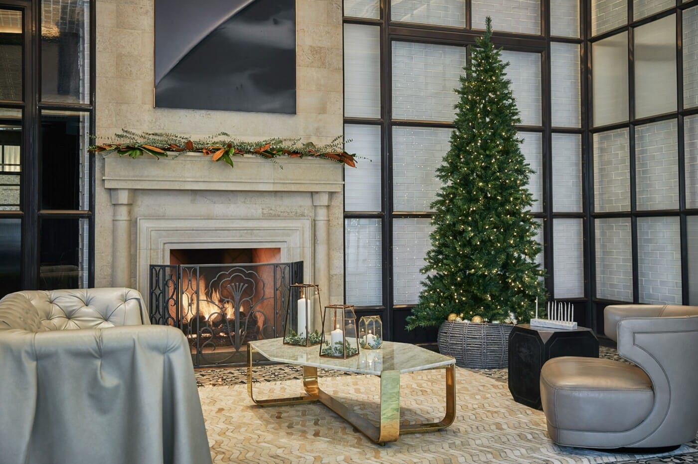 Pendry San Diego Festive Lobby Decor