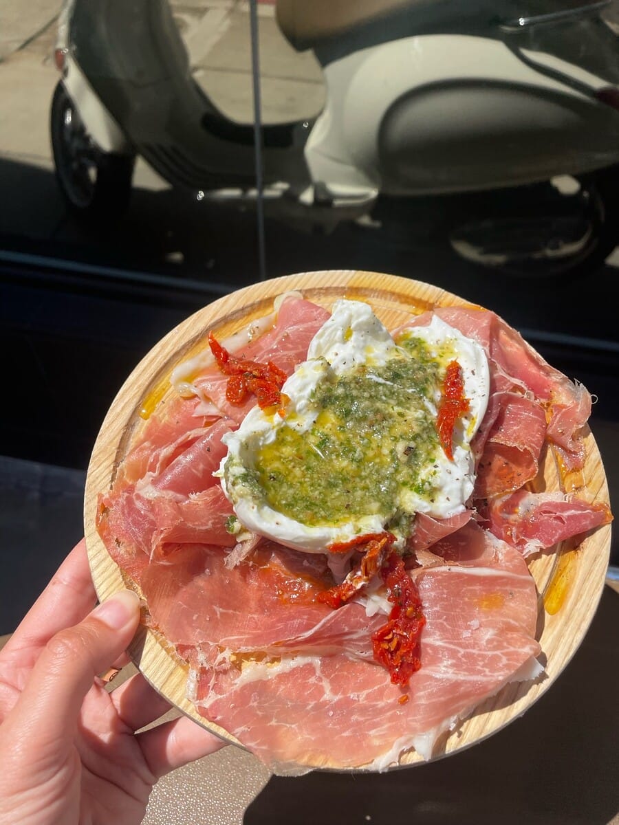 The Cheese Store of Beverly Hills_Proscuitto and Buratta Plate_-min