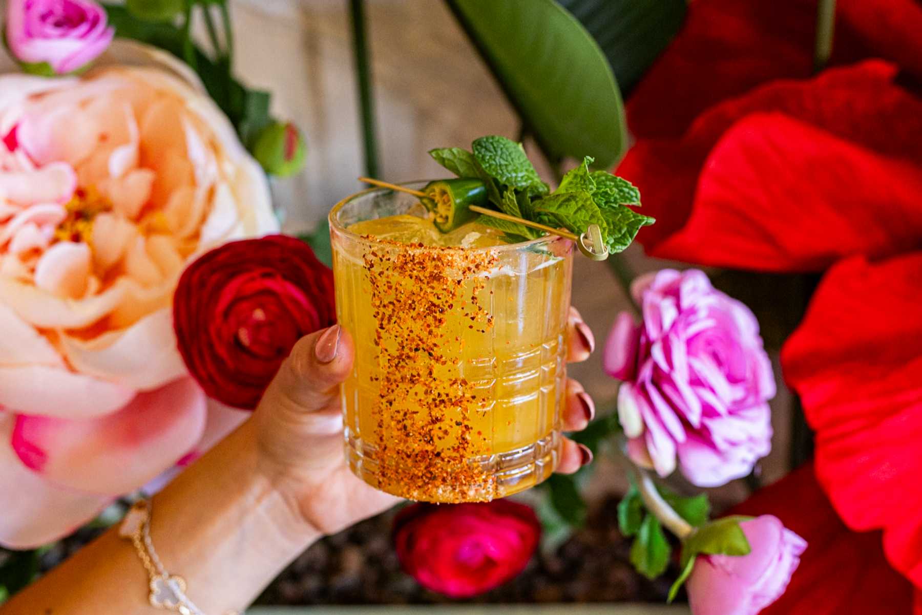 FloraNorthPark_Peach&JalapenoMargarita_Credit Arlene Ibarra