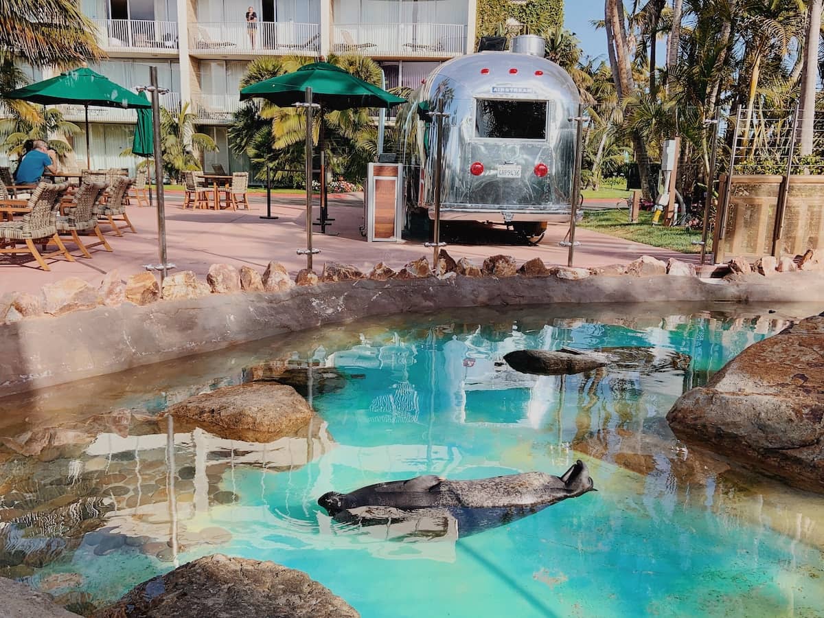 Bahia Resort-Airstream and harbor seal pool-min