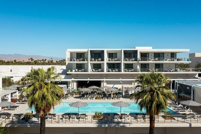 Thompson Palm Springs Palm Tree Resort and Pool View